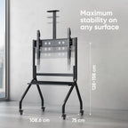 Mobile TV Stand on Wheels for 70" 110