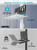 Mobile TV Stand on Wheels Free Standing