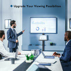 Mobile TV Stand on Wheels Free Standing
