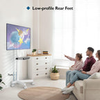Mobile TV Stand on Wheels Free Standing
