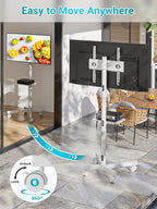Mobile TV Stand on Wheels Free Standing