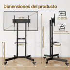 Mobile TV Stand Rollable 32-86 Inches