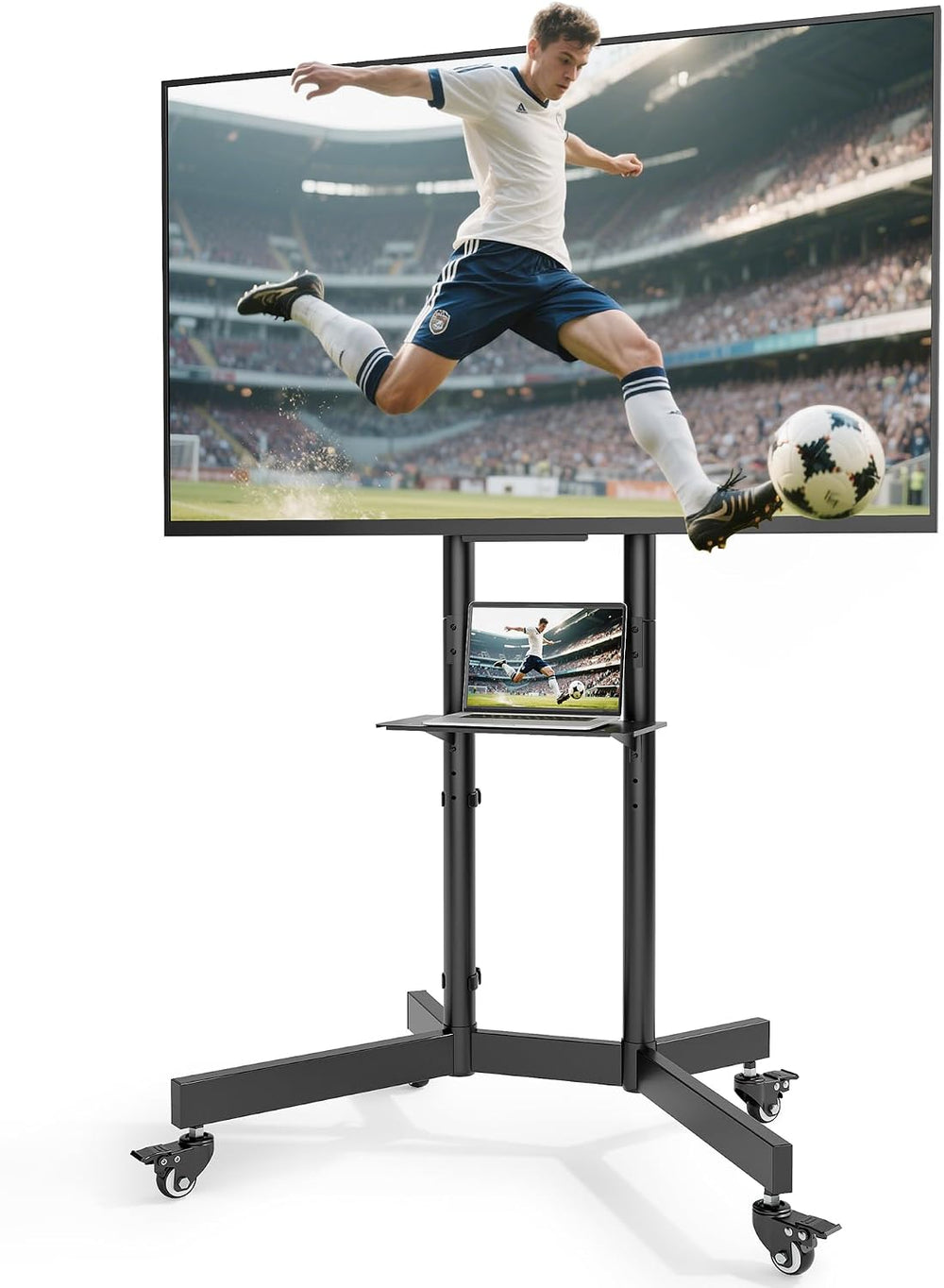 Heavy Duty TV Stand with Wheels for 32-86 Inch