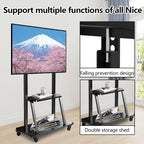 Mobile TV Stand with Casters 50-120 Inch Height