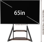 Mobile TV Stand with Wheels 65-100 Inch