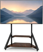 Mobile TV Stand with Wheels 65-100 Inch