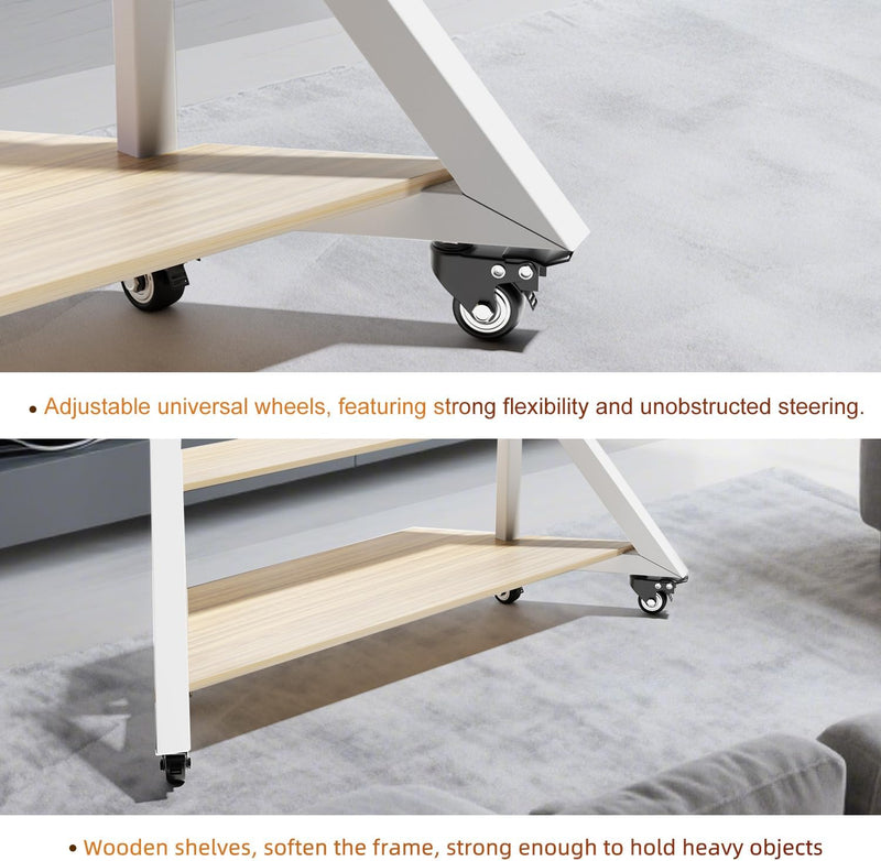 Mobile TV Stand with Wheels 65-100 Inch