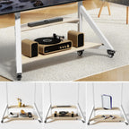 Mobile TV Stand with Wheels 65-100 Inch