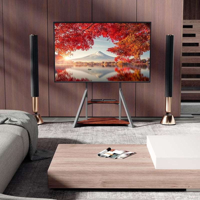 Mobile TV Stand with Wheels 65-100 Inch