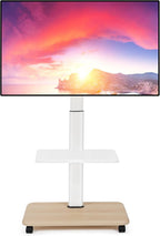 Mobile TV Stand with Wheels for 32-70 Inch