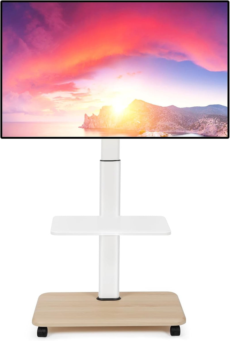 Mobile TV Stand with Wheels for 32-70 Inch