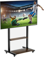 Mobile TV Stand with Wheels for 40-100 Inch