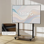 Mobile TV Stand with Wheels for 40-100 Inch