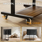 Mobile TV Stand with Wheels for 40-100 Inch