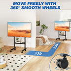 Mobile TV Stand with Wheels for 40-85 Inch