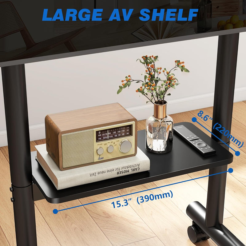 Mobile TV Stand with Wheels for 40-85 Inch