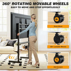 Mobile TV Stand with Wheels for 40-85 Inch