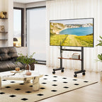 Mobile TV Stand with Wheels for 40-85 Inch