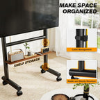 Mobile TV Stand with Wheels for 40-85 Inch