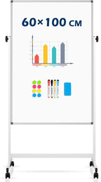 Mobile Whiteboard Magnetic Board with Stand Height