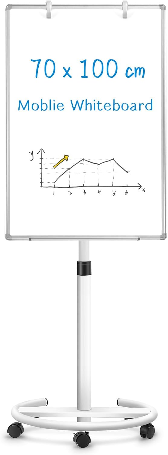 Mobile Whiteboard Magnetic Board with Stand Height