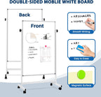 Mobile Whiteboard Magnetic Board with Stand Height