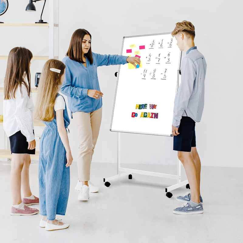 Mobile Whiteboard Magnetic Board with Stand Height