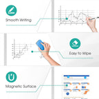 Mobile Whiteboard Magnetic Board with Stand Height