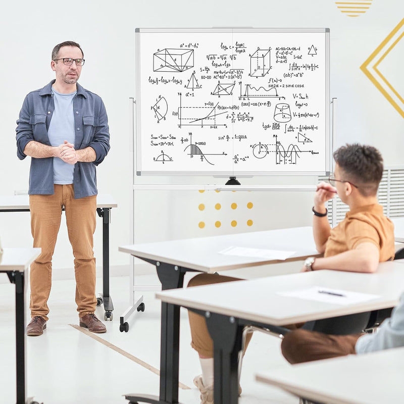 Mobile Whiteboard Magnetic Board with Stand Height