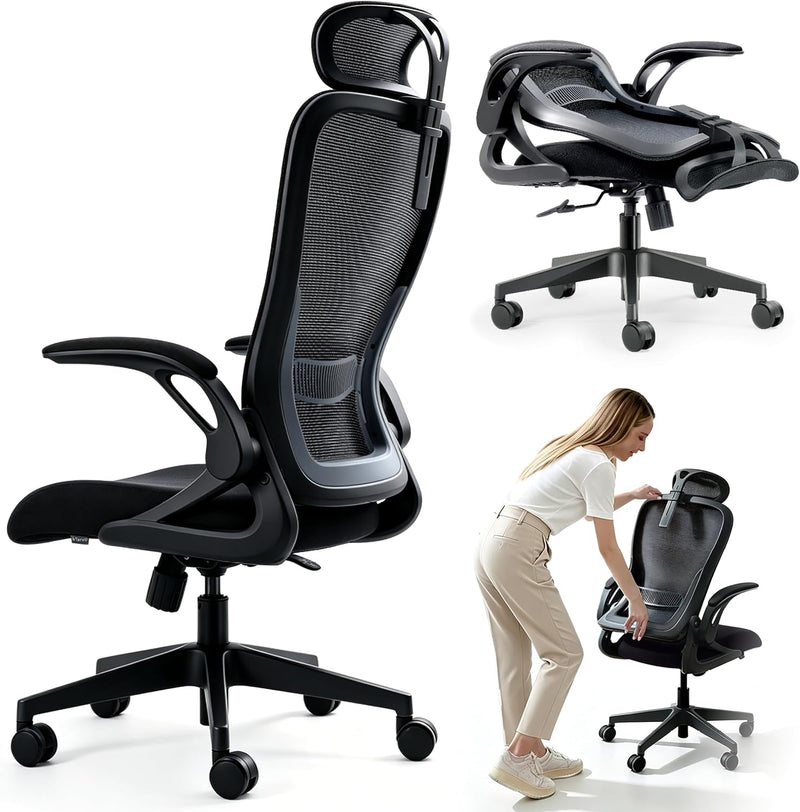 Model U Folding Office Chair for Small Spaces