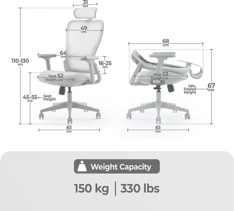 Model Y Folding Office Chair for Small Spaces