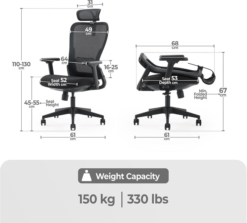 Model Y Folding Office Chair for Small Spaces