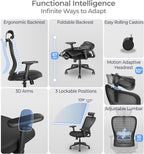 Model Y Folding Office Chair for Small Spaces