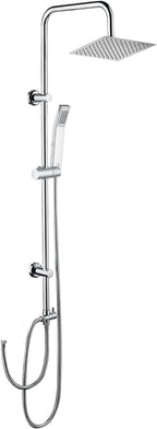 Modern 2 Way Shower Riser Rail Kit Stainless