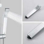 Modern 2 Way Shower Riser Rail Kit Stainless