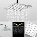 Modern 2 Way Shower Riser Rail Kit Stainless
