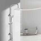 Modern 2 Way Shower Riser Rail Kit Stainless