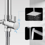 Modern 2 Way Shower Riser Rail Kit Stainless