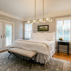 Modern 4-Light Crystal Ceiling Light Semi Flush Mount