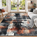 Modern Abstract Area Rug Living Room