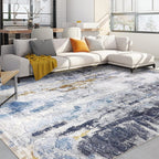 Modern Abstract Area Rug Living Room