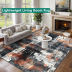 Modern Abstract Area Rug Living Room Extra Large