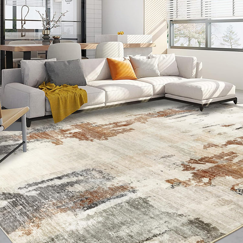 Modern Abstract Area Rug Living Room Extra Large