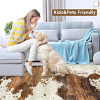Modern Abstract Area Rug Living Room Extra Large