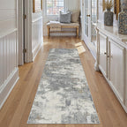 Modern Abstract Area Rug Living Room Extra Large