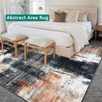 Modern Abstract Area Rug Living Room Extra Large
