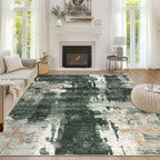 Modern Abstract Area Rug Living Room Extra Large