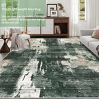 Modern Abstract Area Rug Living Room Extra Large