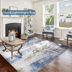 Modern Abstract Area Rug Living Room Extra Large