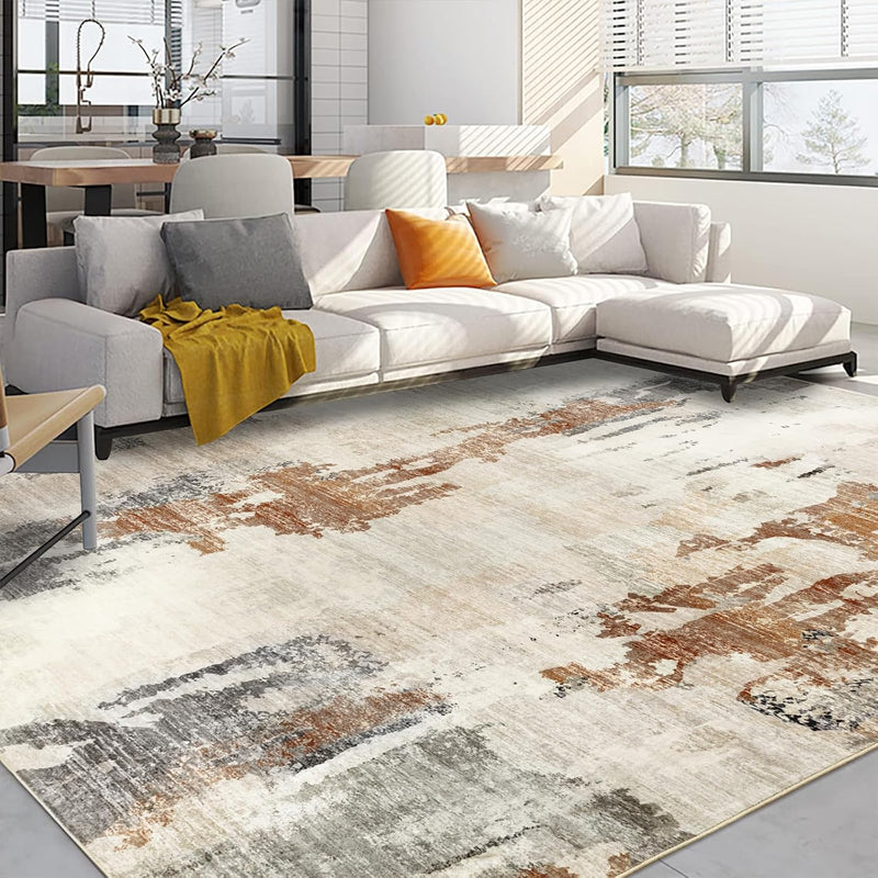 Modern Abstract Area Rug Living Room Extra Large